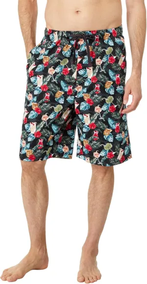 Tommy Bahama Woven Jams for Men - Cotton Fabric - Printed - Elasticized Waistband with Drawstring Closure
