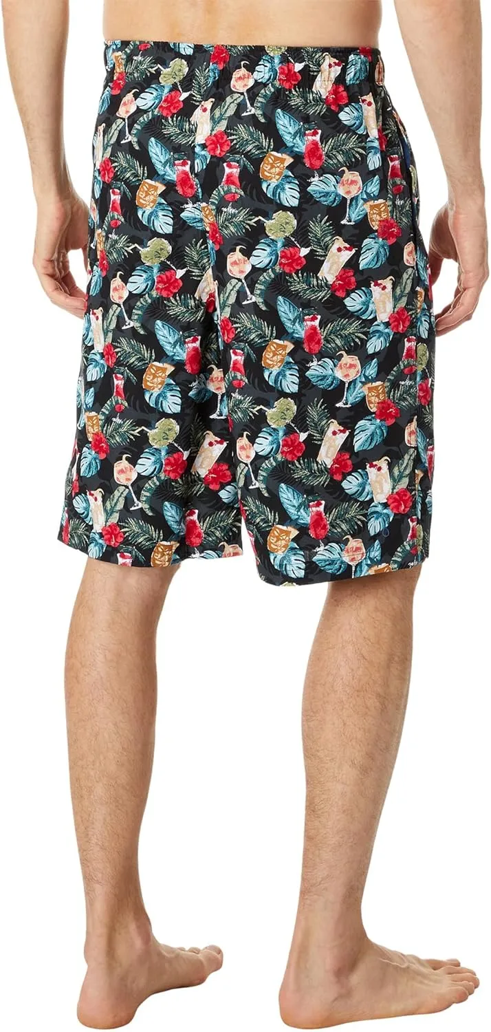 Tommy Bahama Woven Jams for Men - Cotton Fabric - Printed - Elasticized Waistband with Drawstring Closure