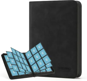 Trading Card Binder, 9 Side Loading Pocket Card Album Hold Up to 540 Cards, Zipper Binder for Cards Collection, TCG Card Holder for Game Card, Sports Card, Yugioh, MTG etc.