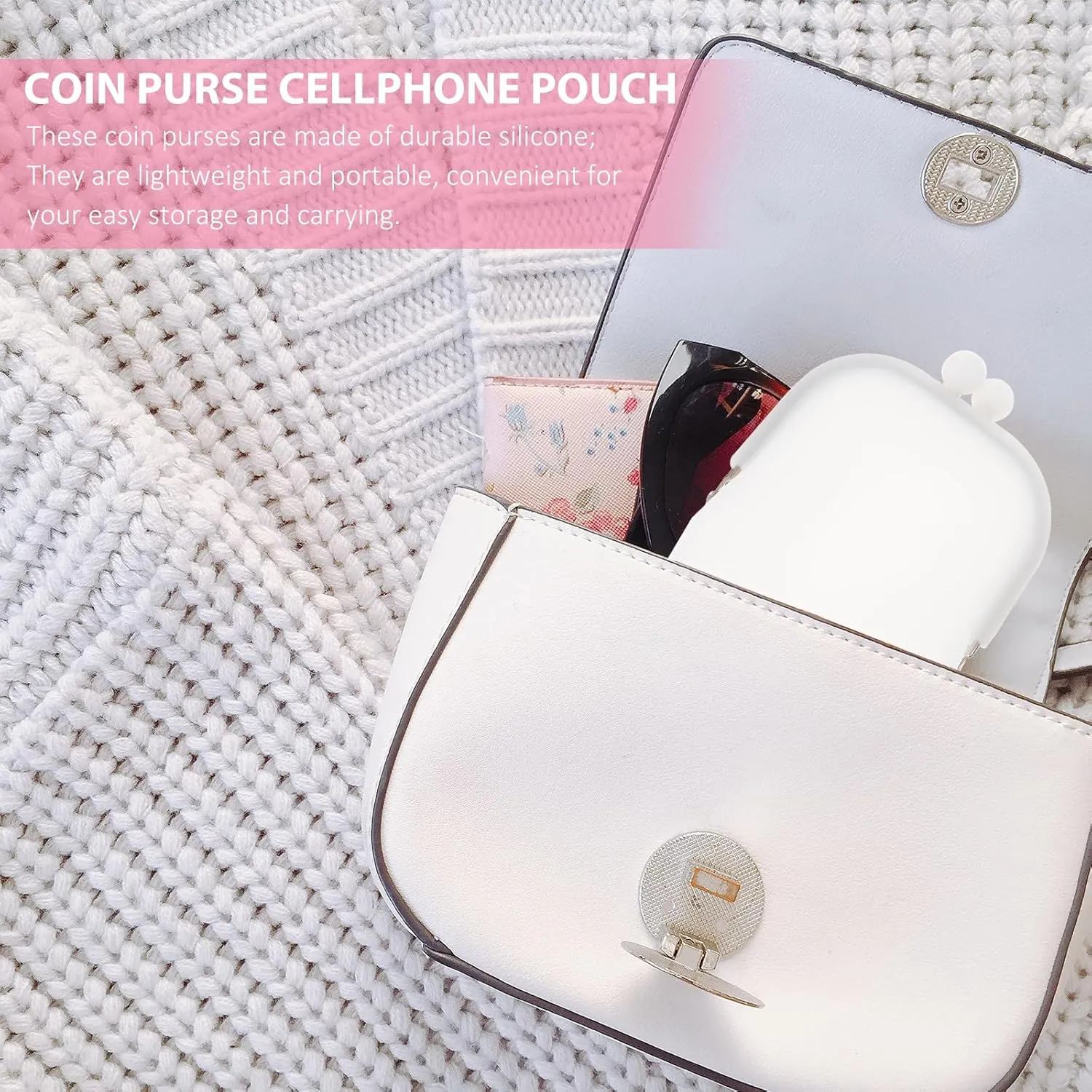 Travel Makeup Bags Purses Bag Data Line Storage Pouch Easter Party Favor Wallets for Kids Cash Storage Silicone Makeup Bag Silicone Earphone Bag Cable Holders Coin Girl Key Case