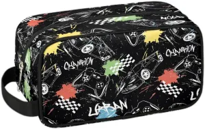 Travel Toiletry Bag for Boys Kids, Waterproof Hanging Dopp Kit for Men, Shaving Bag with Large Capacity for Travel, Sports, Shower (Game Gamepad)