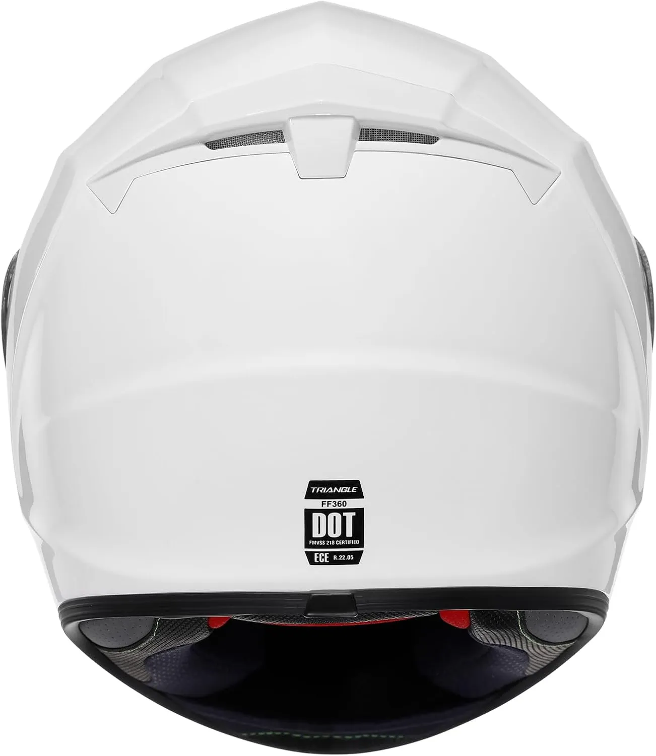 TRIANGLE Motorcycle Helmets Full Face Helmet for Adult Men with Sliver and Clear Visor DOT Approved