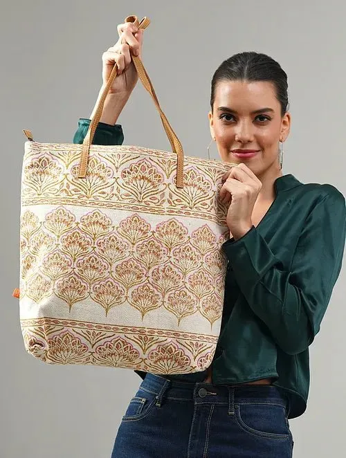 TURK  - BLOCK PRINTED TOTE   BAG