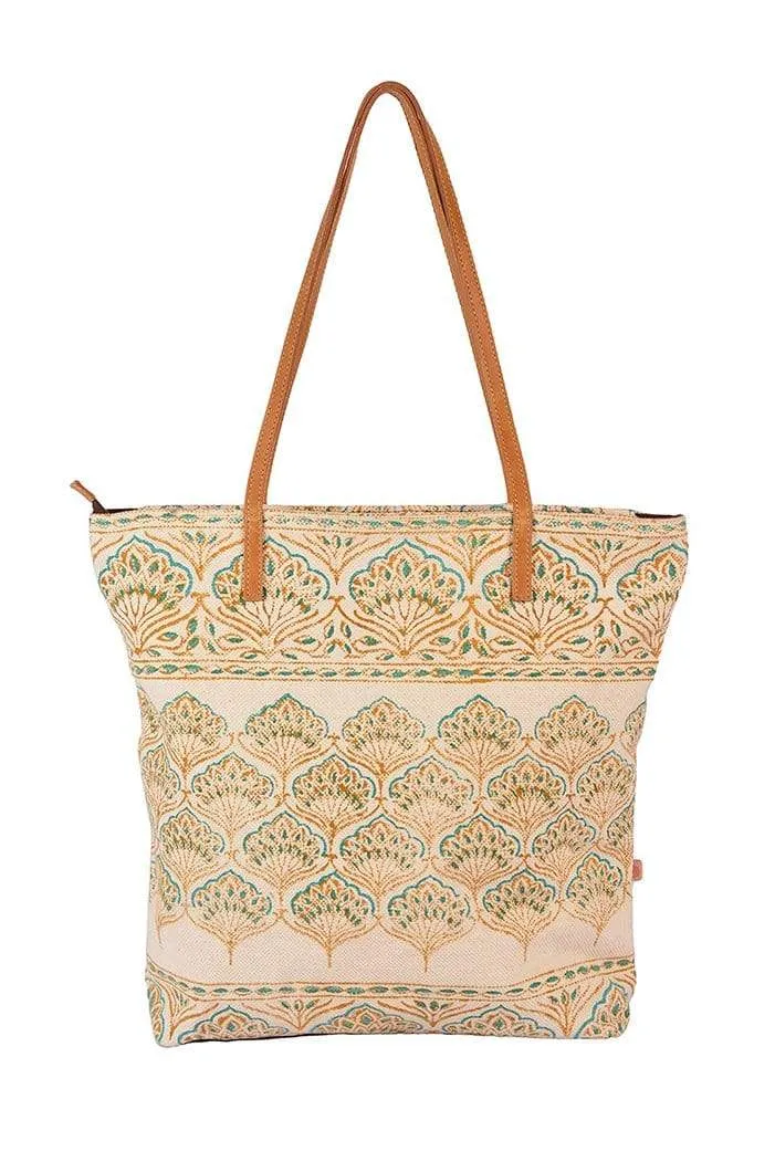 TURK  - BLOCK PRINTED TOTE   BAG