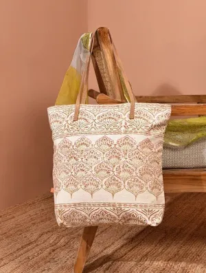 TURK  - BLOCK PRINTED TOTE   BAG