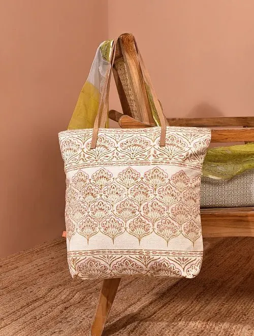 TURK  - BLOCK PRINTED TOTE   BAG