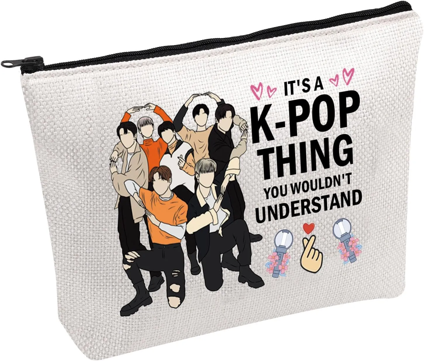 UJIMS K-POP Music Merchandise Album Lyrics Makeup Bag It's A K-POP Thing You Wouldn't Understand K-POP Fans Gift (EnypenBag)