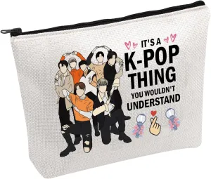 UJIMS K-POP Music Merchandise Album Lyrics Makeup Bag It's A K-POP Thing You Wouldn't Understand K-POP Fans Gift (EnypenBag)