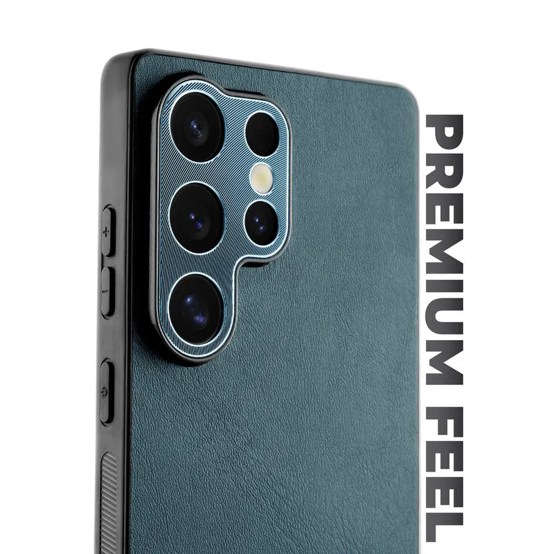 Unimore Leather Hard Case with Shiny Camera Protection For Samsung S25 Ultra 5G
