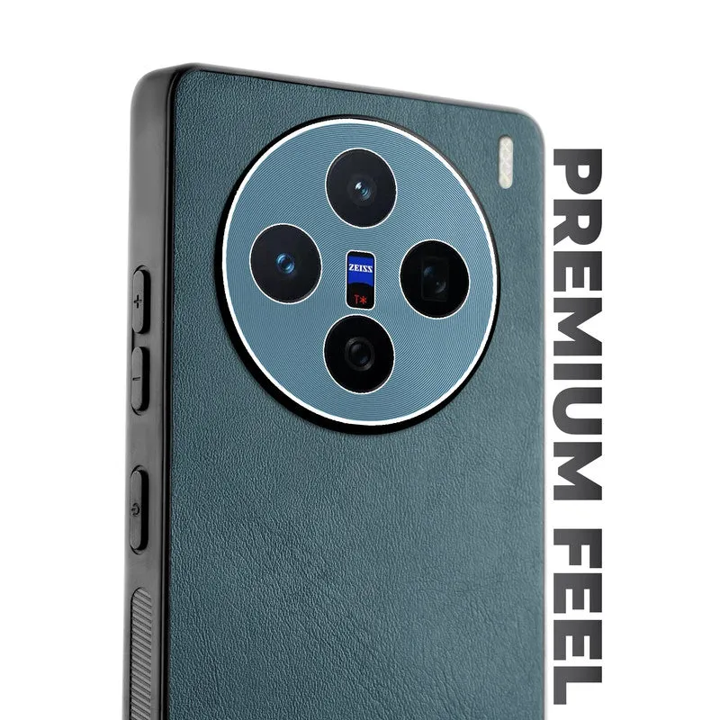 Unimore Leather Hard Case with Shiny Camera Protection For Vivo X200 5G