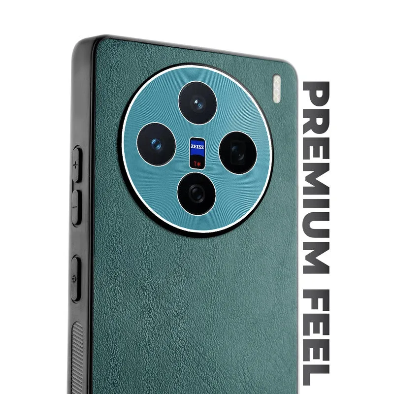 Unimore Leather Hard Case with Shiny Camera Protection For Vivo X200 5G