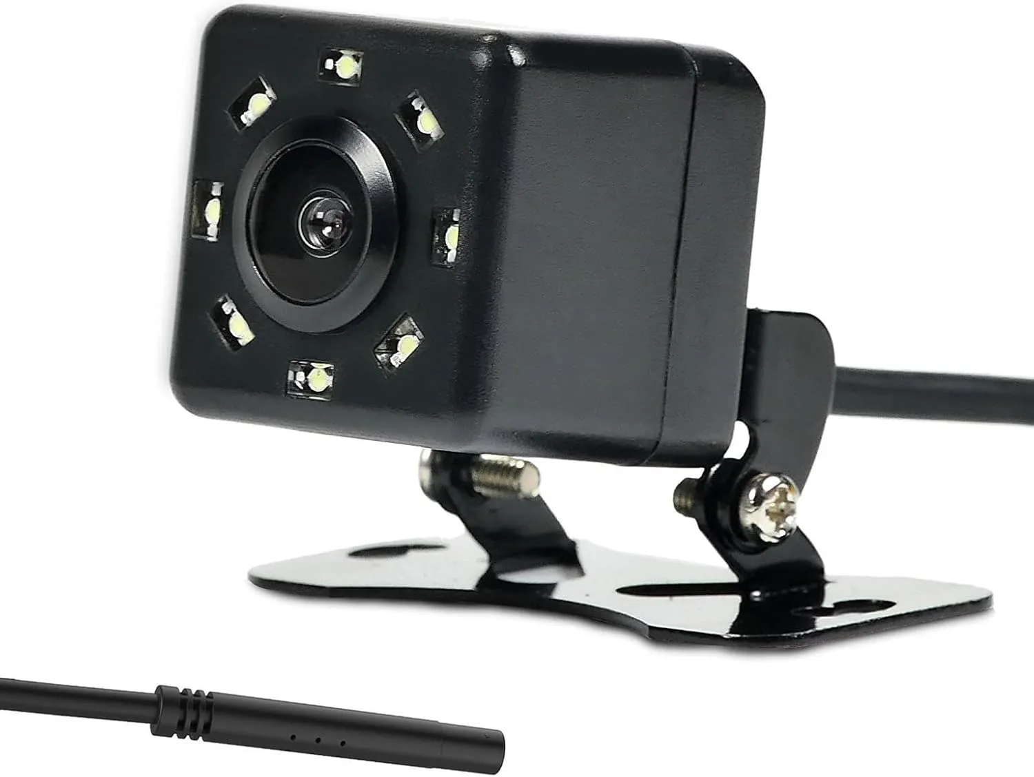 Universal Backup Camera License Plate Mount for Dual, Clarion, BOSS, Jensen, Stinger, PODOFO, SOUNDSTREAM, EONON, CARTREQUE, SANPTENT Car Radio with HD Night Vision Rear View 170° Angle Waterproof