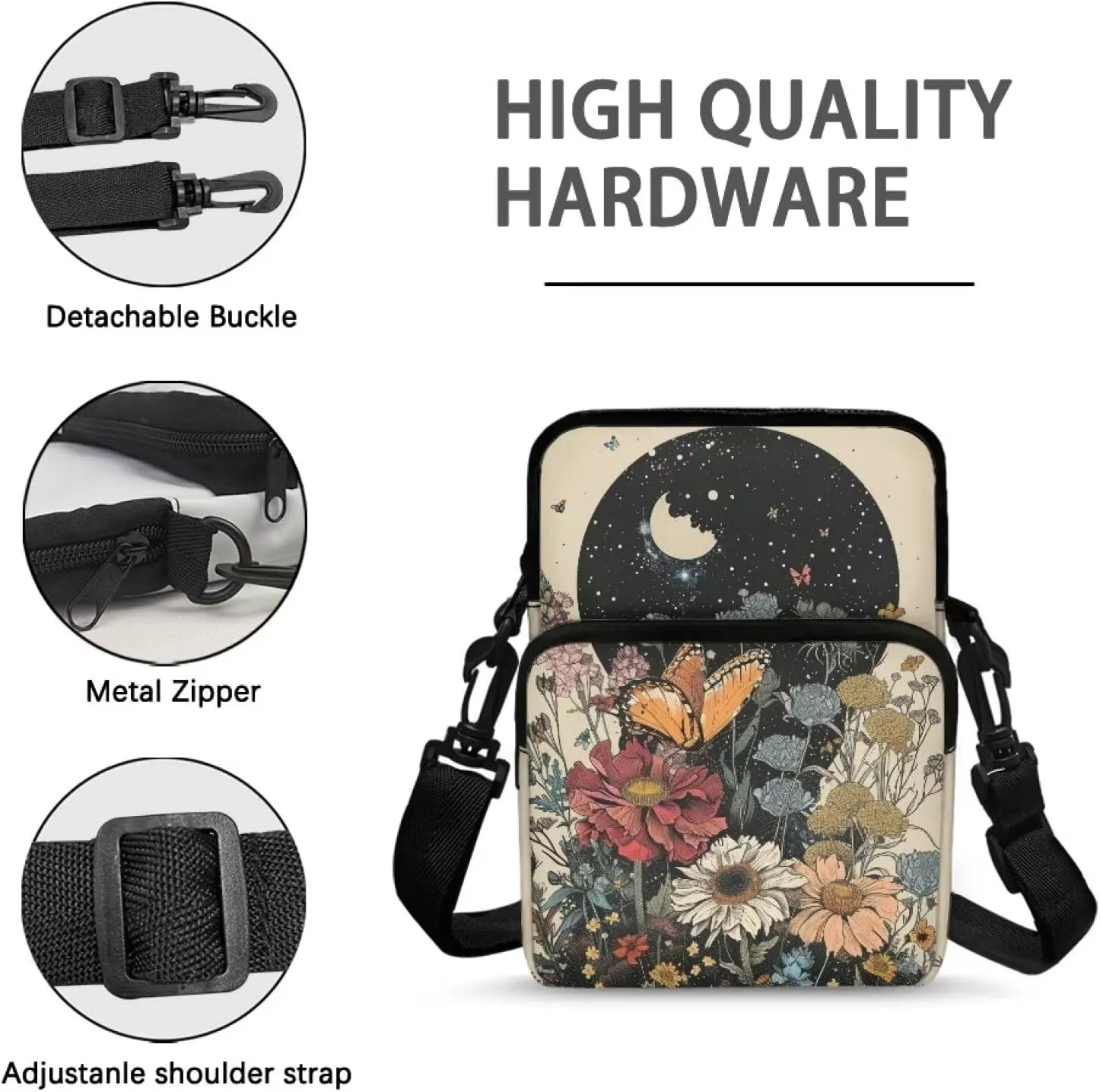 Universal Sling Crosbody Bags for Women Men Teens Over 5