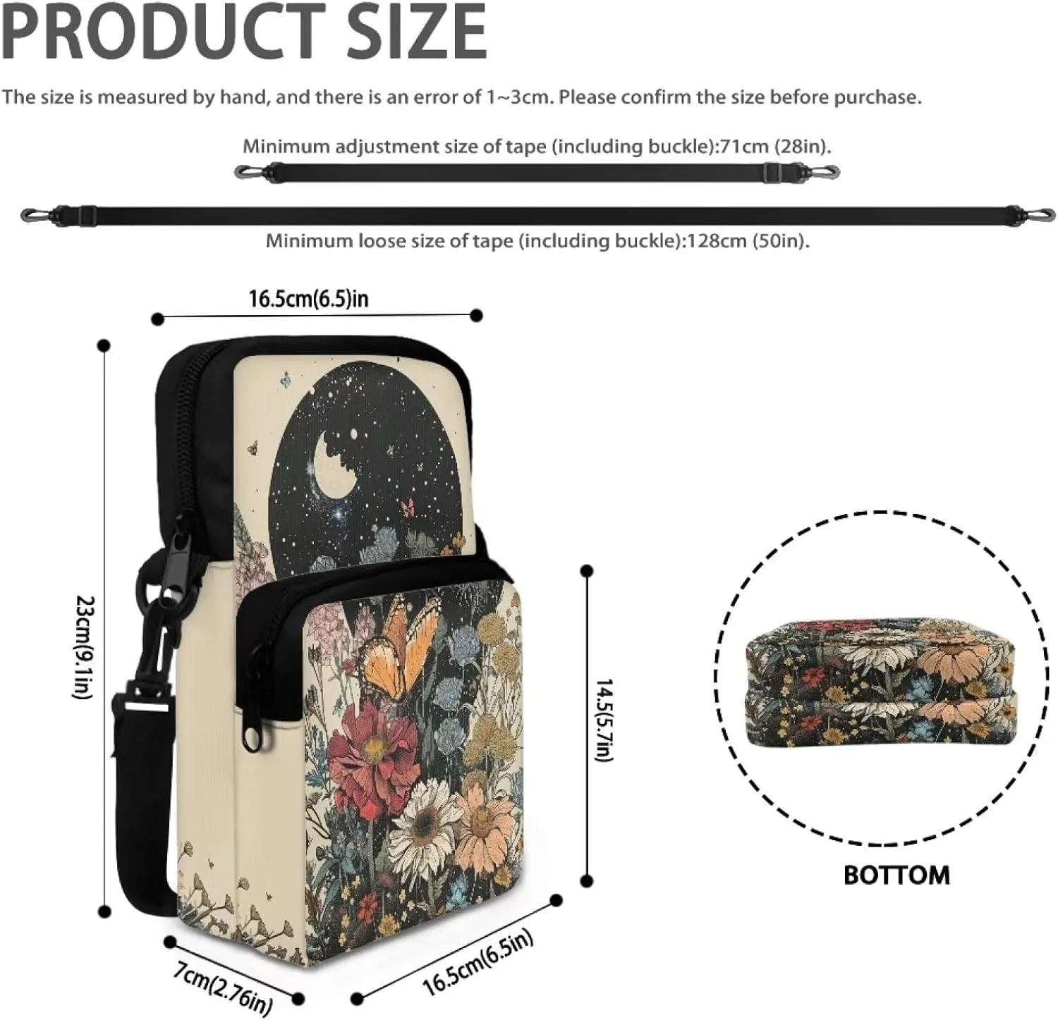 Universal Sling Crosbody Bags for Women Men Teens Over 5