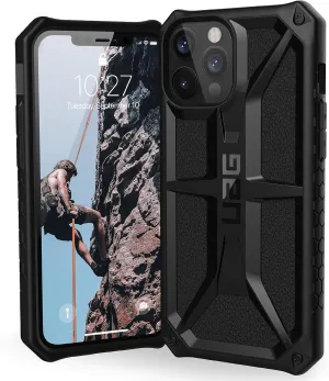 URBAN ARMOR GEAR UAG Designed for iPhone 12 Pro Max Case [6.7-inch Screen] Rugged Lightweight Slim Shockproof Premium Monarch Protective Cover, Black