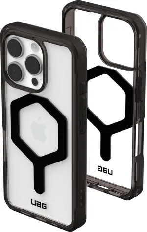 URBAN ARMOR GEAR UAG Designed for iPhone 16 Pro Case 6.3" Plyo - Compatible with MagSafe Charging Rugged Slim Anti-Yellowing Transparent Clear Shockproof Military Grade Protective Cover, Black/Black