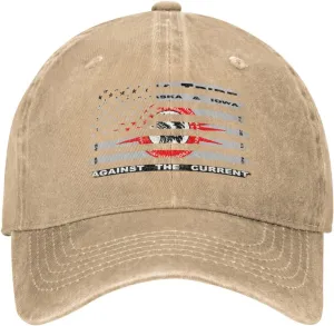 US and Flag of The Omaha Tribe of Nebraska & Iowa Baseball Cap for Men Women Adjustable Vintage Washed Cotton Dad Hat