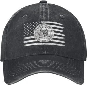 US and Seal of Omaha, Nebraska Baseball Cap for Men Women Adjustable Vintage Washed Cotton Dad Hat
