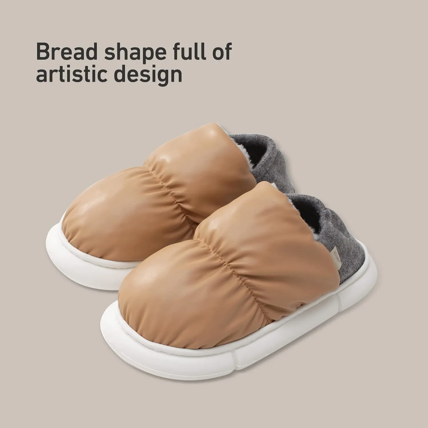 utune Slippers for Women House Slippers for Men Warm Thick Sole Non-Slip Fuzzy Shoes for Indoor and Outdoor