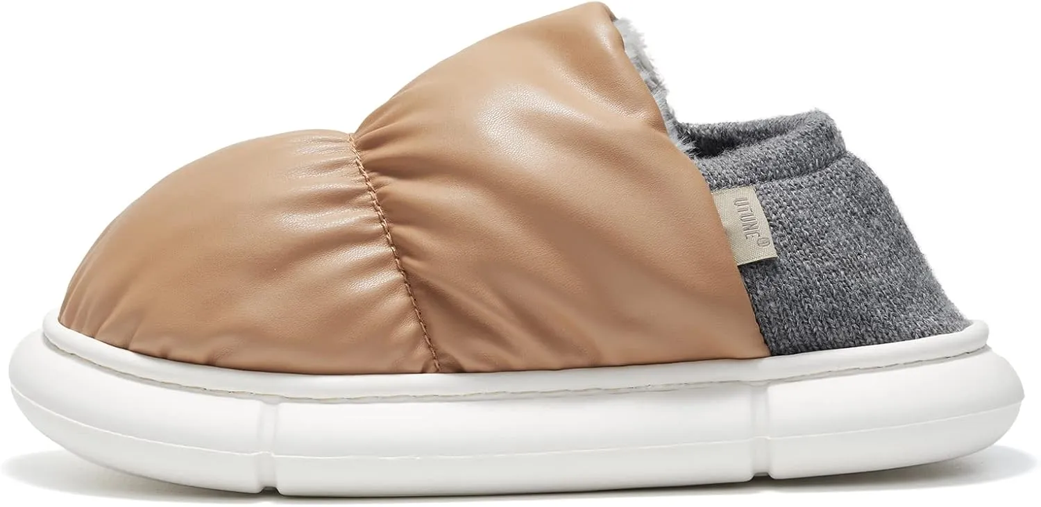 utune Slippers for Women House Slippers for Men Warm Thick Sole Non-Slip Fuzzy Shoes for Indoor and Outdoor