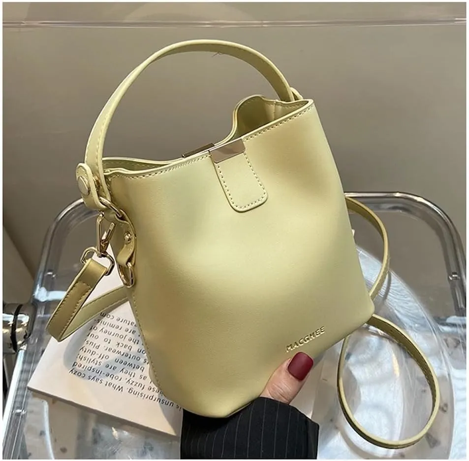 Vanilla Girl Aesthetic Small Bucket Bag for Women Small Satchel Bag Purses Crossbody Bag Handbag Mini Tote Bags