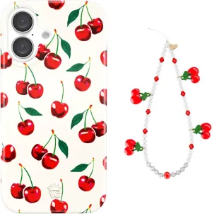 VELVET CAVIAR Phone Charm   16 Case (Bundle - Mon Cheri Cherry)