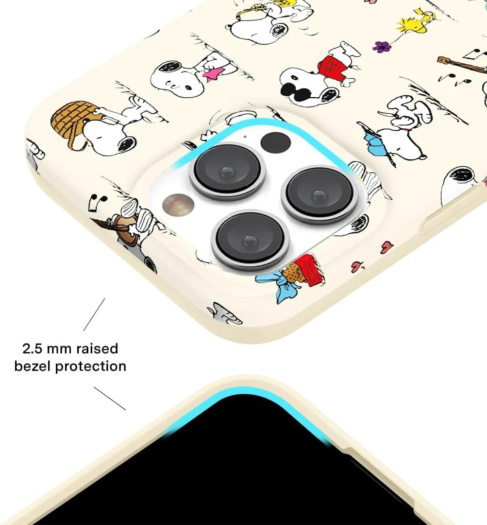 VELVET CAVIAR x Snoopy Phone Case for iPhone 15 Pro Max - Compatible with MagSafe - 10ft Drop Tested - Snoopy Moods