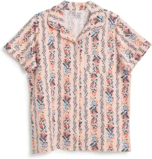 Vera Bradley Women's Cotton Pajama Short Sleeve Button-up Shirt