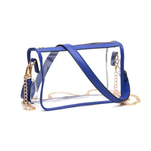 Versatile Transparent Clear Mustard Trim Crossbody Bag (Copy)