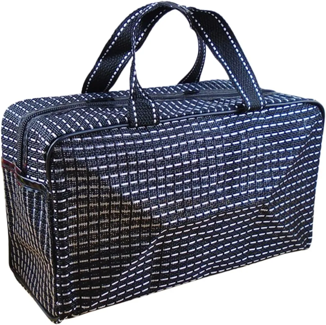 VICASKY 1pc Waterproof Cosmetic Organizer Toiletry Shower Bag Shower Tote Bag Black