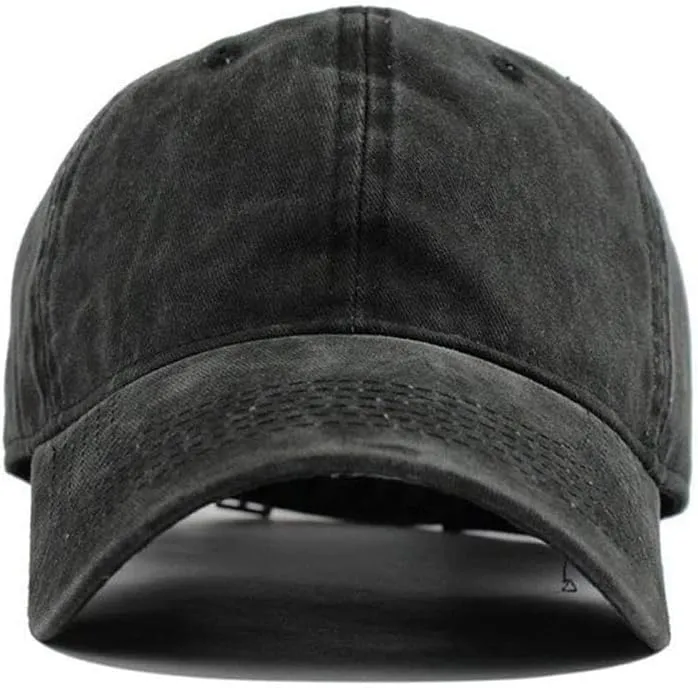 Viking Symbol Washed Denim Baseball Cap, Ancient Pagan Nordic The Tree of Life Vintage Outdoor Baseball Cap,Hat 3,55cm