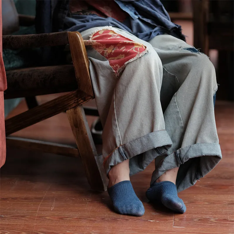 Vintage Bloom Denim Pantolon