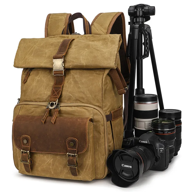 Vintage Style Camera Backpack  | Grand Teton
