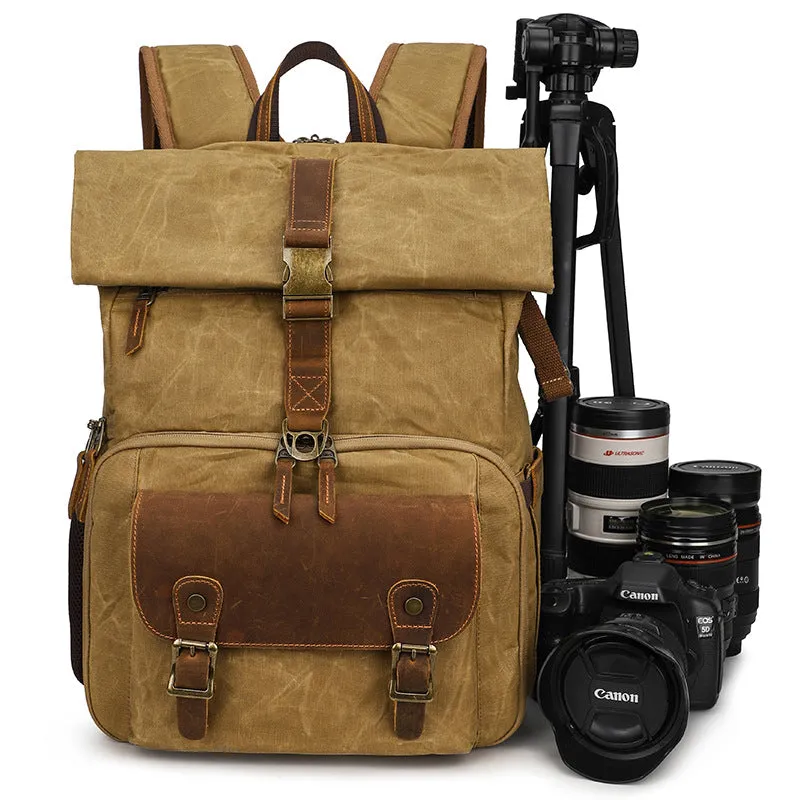 Vintage Style Camera Backpack  | Grand Teton