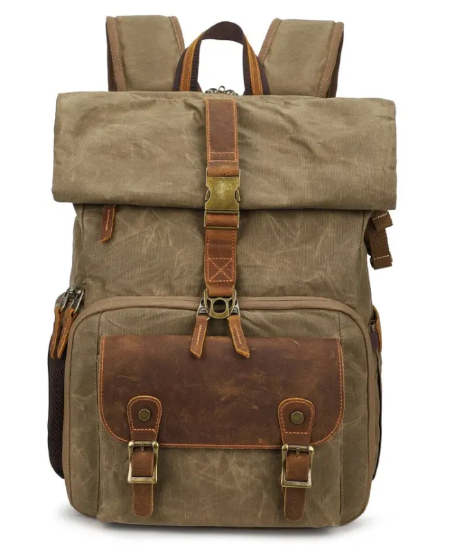 Vintage Style Camera Backpack  | Grand Teton