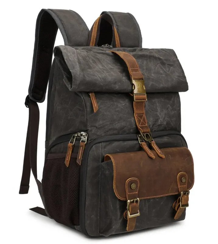 Vintage Style Camera Backpack  | Grand Teton