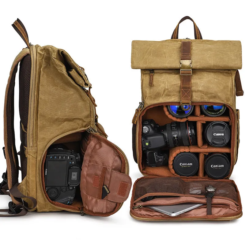 Vintage Style Camera Backpack  | Grand Teton