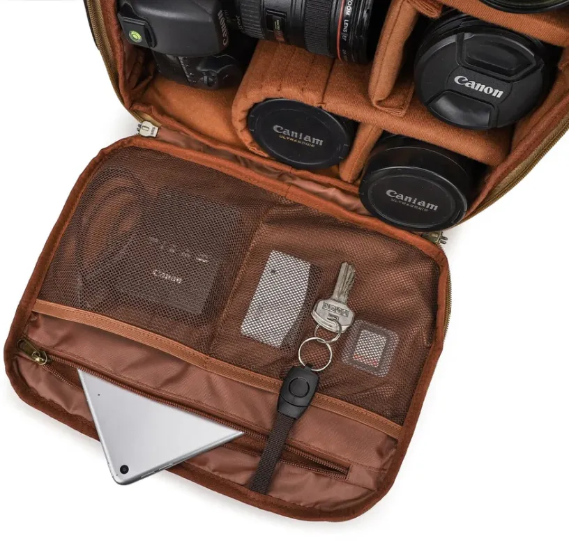Vintage Style Camera Backpack  | Grand Teton