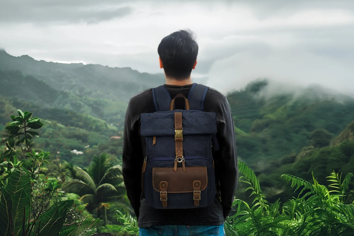 Vintage Style Camera Backpack  | Grand Teton
