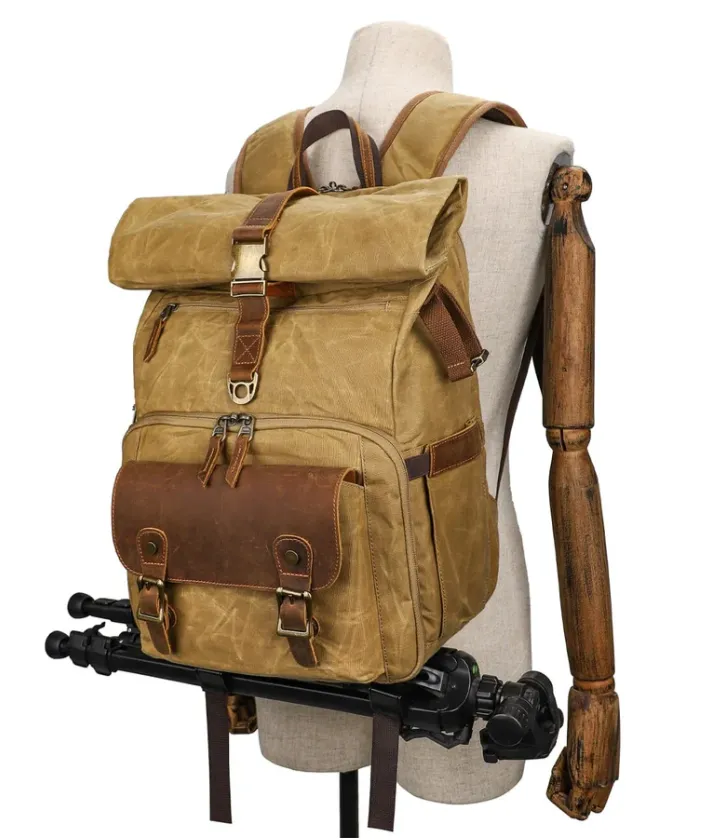 Vintage Style Camera Backpack  | Grand Teton