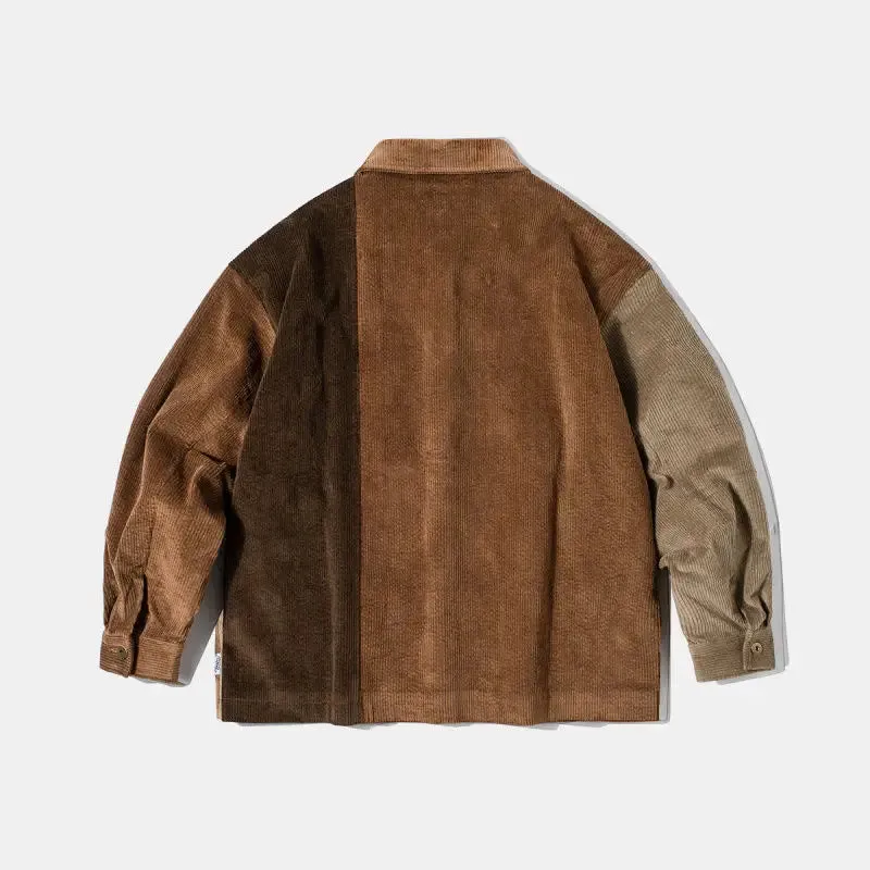 Vintage Vibes Patchwork Varsity Jacket