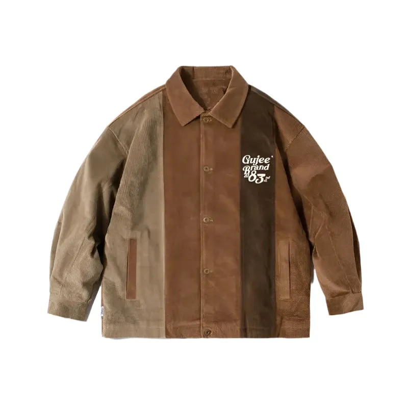 Vintage Vibes Patchwork Varsity Jacket