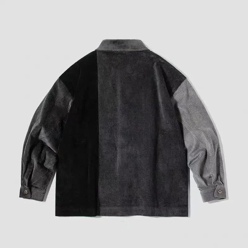 Vintage Vibes Patchwork Varsity Jacket