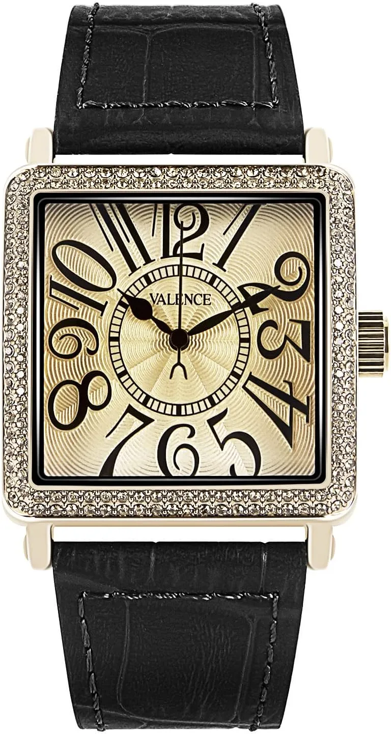 Vintage Wrist Watch for Women, Women's Watch with Leather Band, Face Square Classic Watches, Ladies Quartz Women Wrist Watch