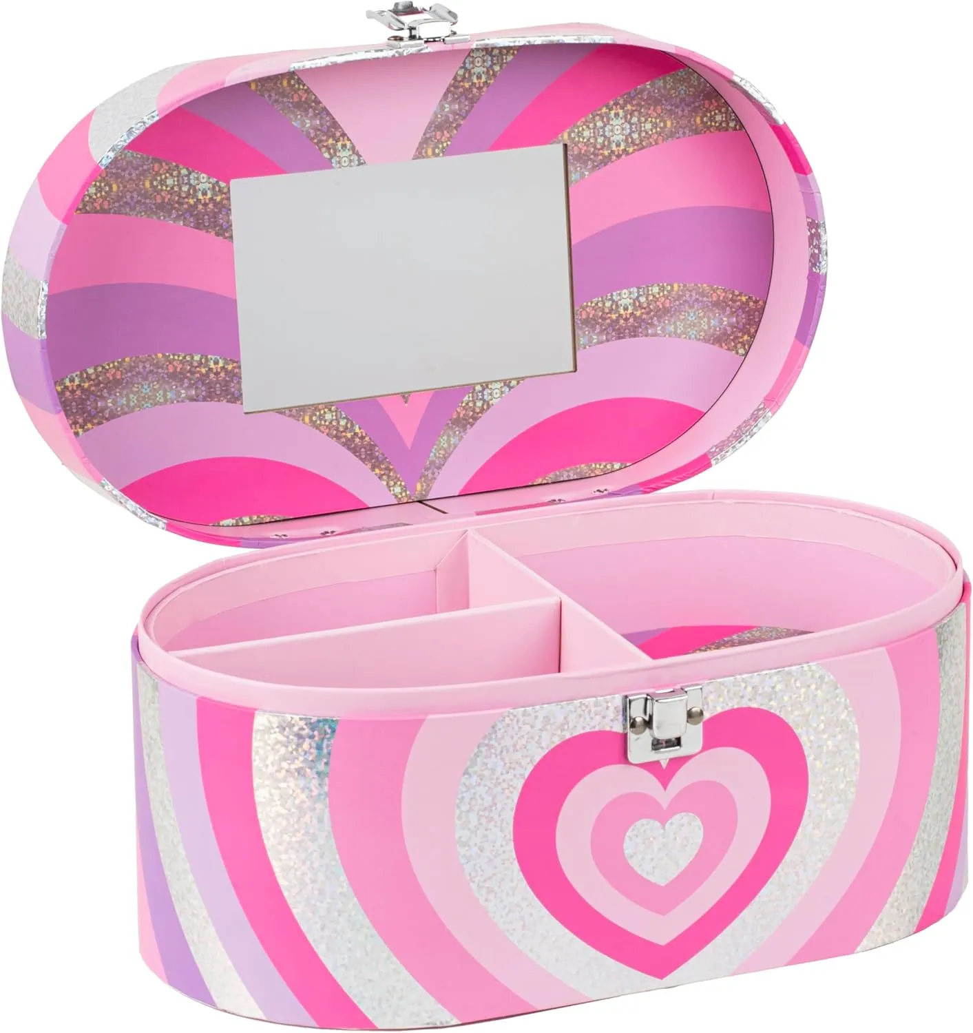 VOTUM Train Case Rainbow Unicorn- Travel Cosmetic Bag Organizer - Perfect for Organizing Makeup, Toiletries, and Beauty Essentials During Travel or Daily Use - Stylish, Lightweight Makeup Bag