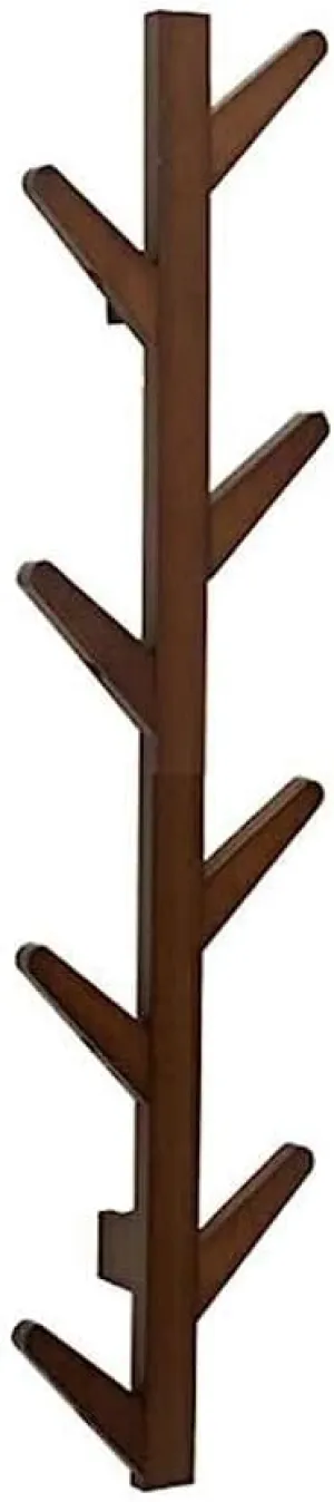 Wall Mounted Coat Rack Bamboo Tree Branch Hat Rack Clothes Hanger Holder for Bags Scarves Clothes Handbag Umbrella-/38.6 * 2.7 * 8.7 Inches