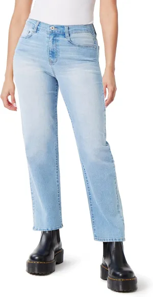 WallFlower Women's Dad Denim High-Rise Insta Vintage Juniors Jeans