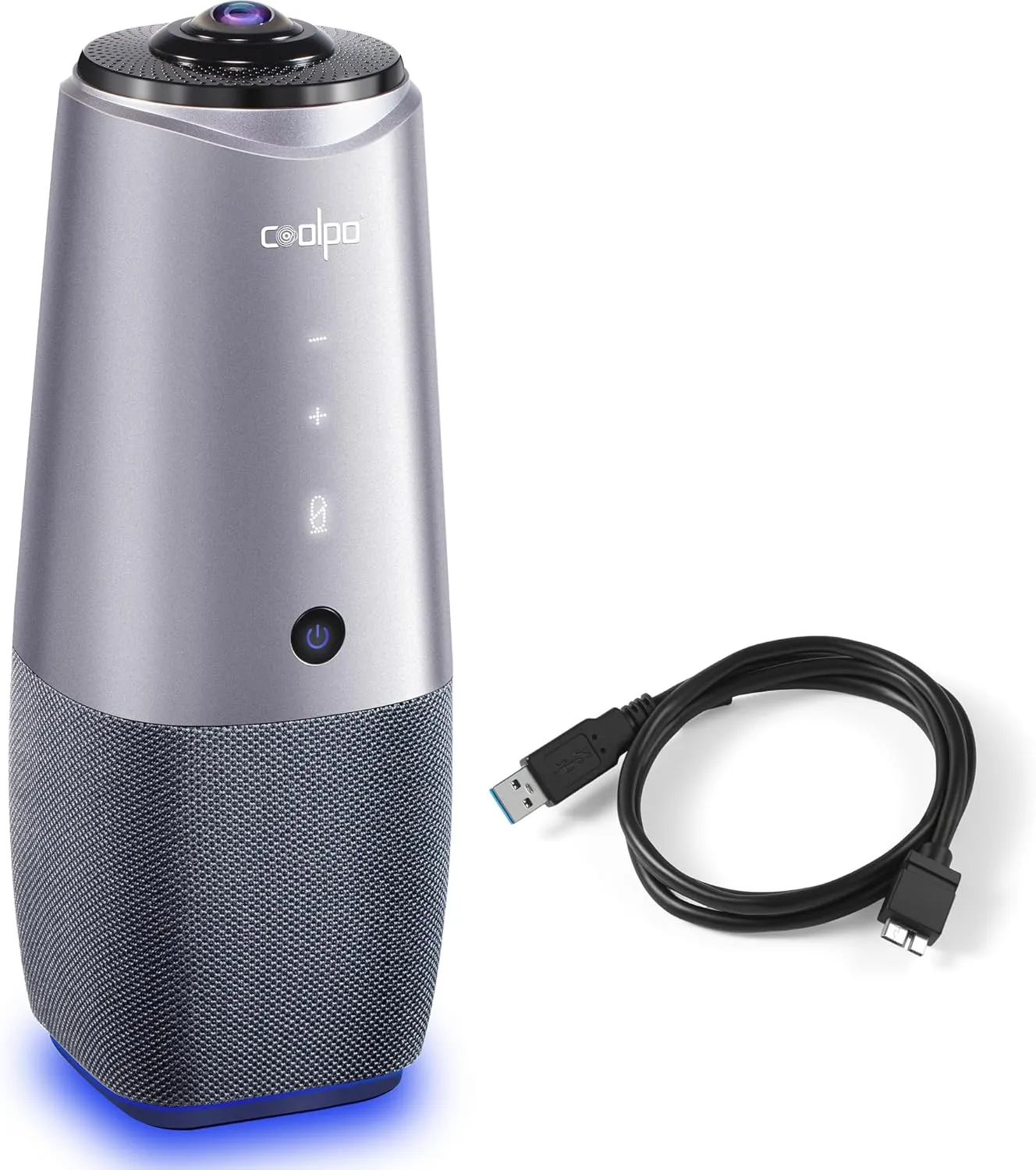 Webcam, 360 Conference Room Camera, 4K All-in-one Video Conferencing System with Speaker, Microphone, AI Speaker Tracking, Noise Cancellation, Teams, Zoom, PANA 5ft USB Cable