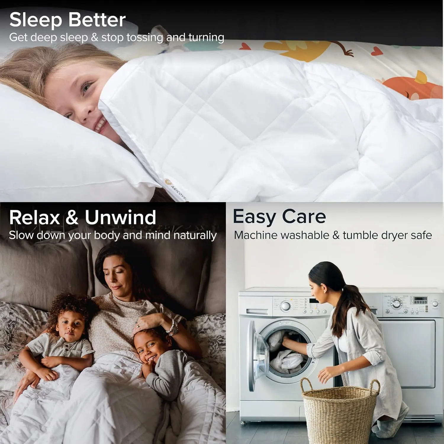 Weighted Blanket for Kids and Adults, 7 lbs, Small Weighted Blanket for Travel/Home, Soft Bamboo Viscose, 40x60 inches, Machine Washable, White
