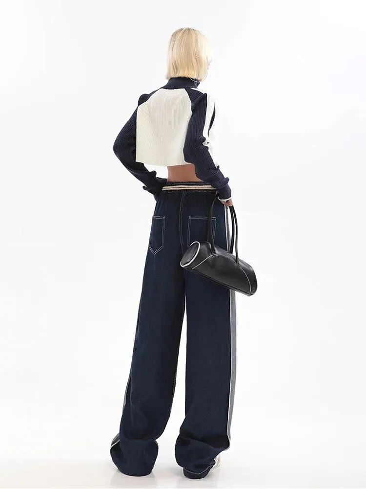 Wide Leg Baggy Denim Pant